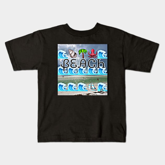 Beach Life Kids T-Shirt by Share_1